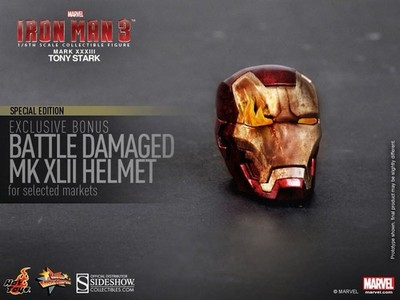 Hot Toys Iron Man 3 Silver Centurion Mark 33 XXXIII Exclusive Edition Neu 1/6