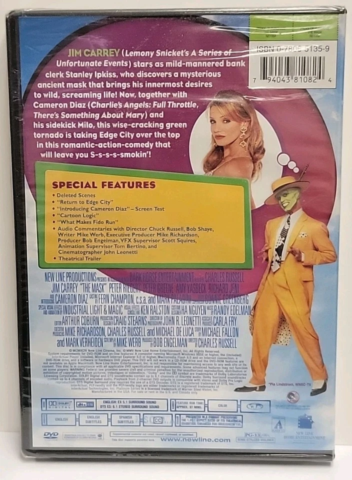 The Mask DVD From Zero to Hero (DVD, 1994, Promo) Snap Case   Jim Carrey - New - Image 2 of 2