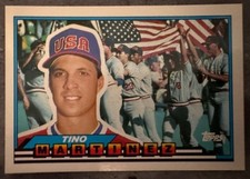 TINO MARTINEZ 1989 TOPPS BIG RC, #93, USA OLYMPIC TEAM, SEATTLE MARINERS