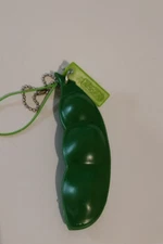 Pea Pod Fidget Toy Bag Tag Keychain