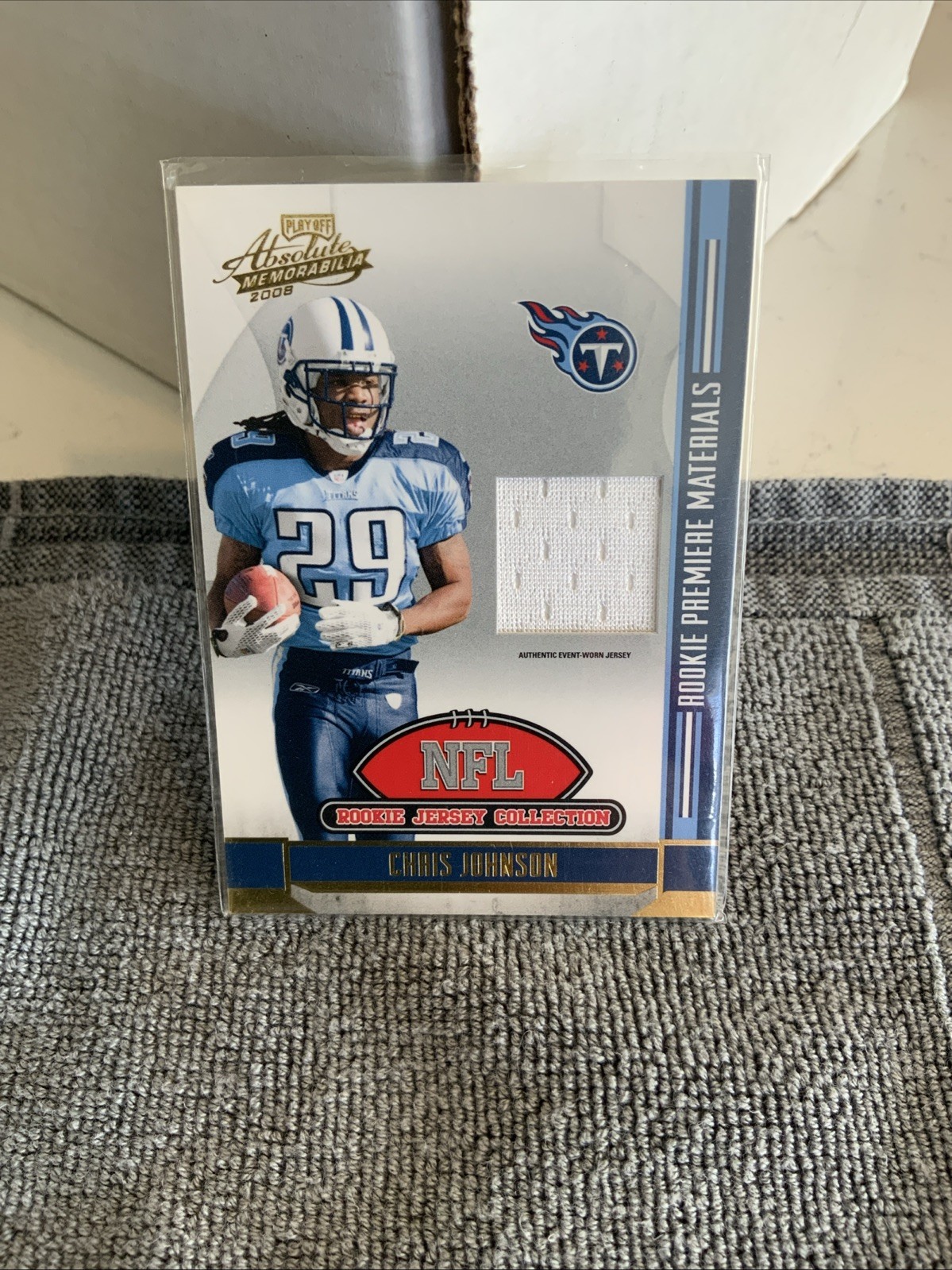 2008 Playoff Absolute Memorabilia NFL Rookie Jersey Collection Chris Johnson RC
