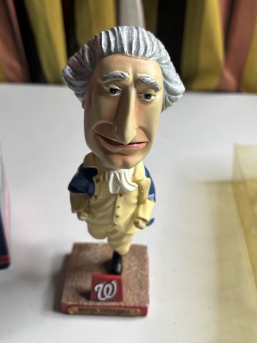 George Washington Bobblehead Washington Nationals 2007 SGA Racing President NEW - Picture 2 of 5