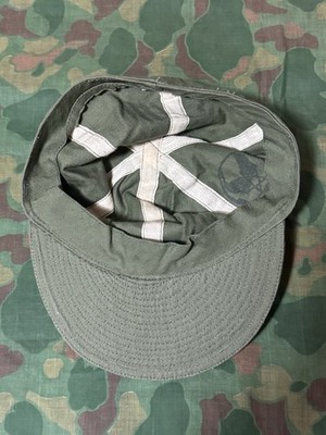 Original Vintage WWII U.S. Army Air Force A3 Mechanic HBT Cap Size
