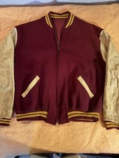 Vintage 1940 s Reversible Varsity Jacket Zip ...