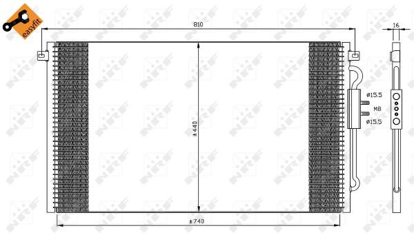 Nrf Kondensator, Klimaanlage Easy Fit 35448 Für Chrysler - Bild 5