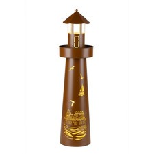 LED Leuchtturm 8 warmweiße LEDs maritime Gartendeko Außendeko Dekoration Deko