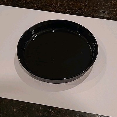 CorningWare FRENCH BLACK F-3-B 10'' Quiche Baking Casserole Dish