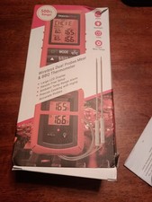 ThermoPro TP-20B-O Digital Wireless Remote Food Therm Orange With Dual Probe