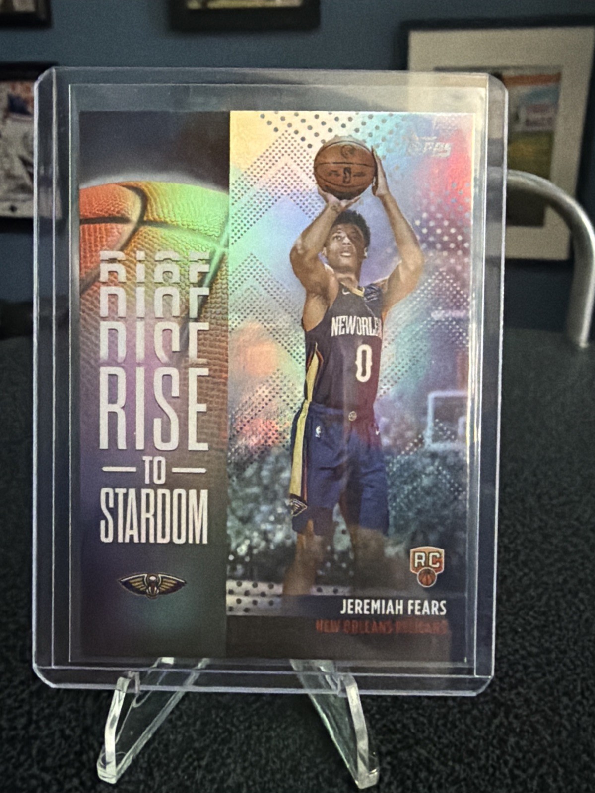 2025-26 Topps Basketball Jeremiah Fears Rise To Stardom Foil RC Pelicans