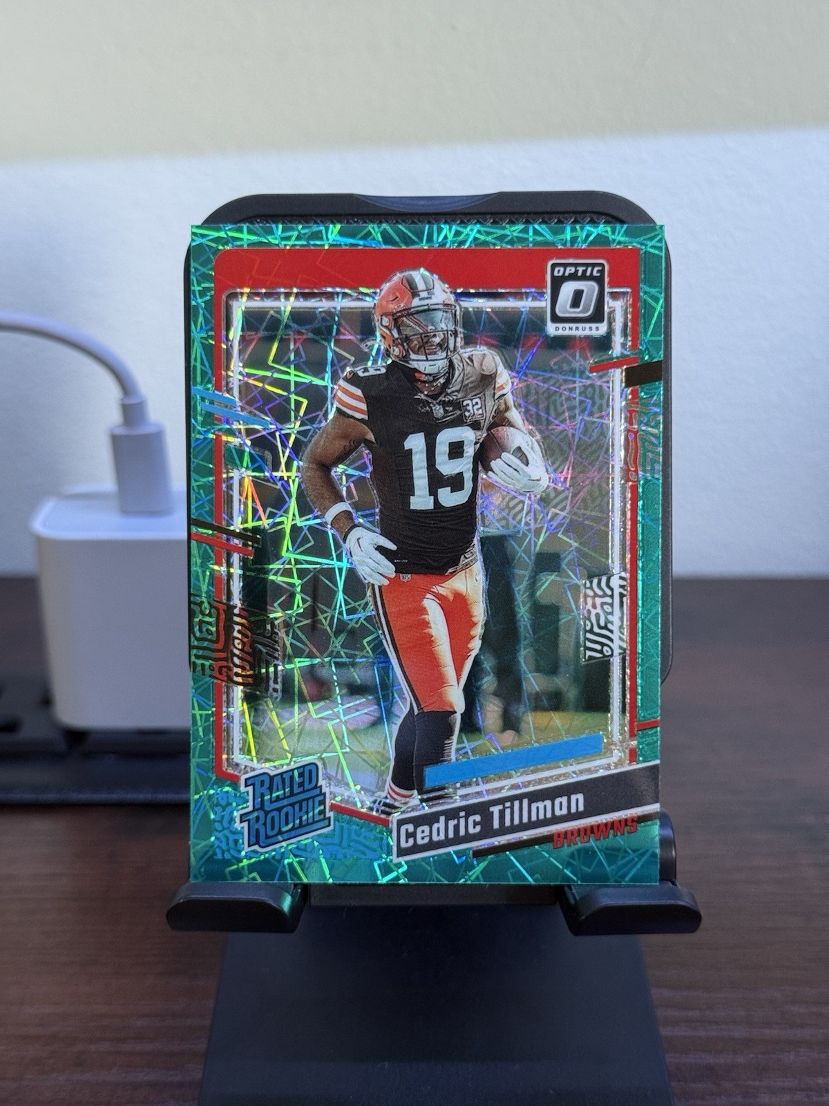 2023 Donruss Optic Cedric Tillman Teal Velocity Prizm SSP Rated Rookie #224