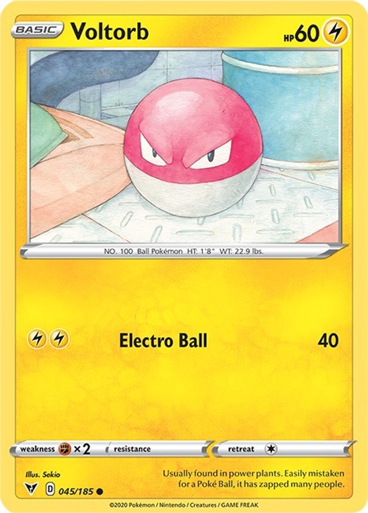 Voltorb SWSH04 045/185 Pokémon SWSH04: Vivid Voltage Common EN NM