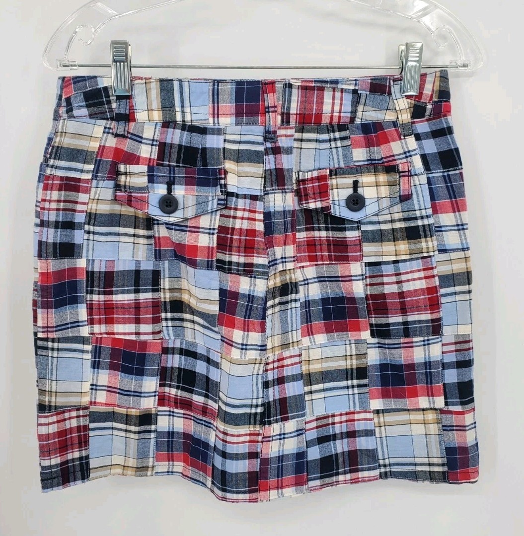 Ann Taylor Loft Patchwork Skirt Lined Multicolor … - image 4