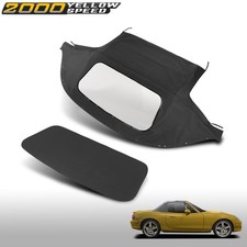 Black Convertible Soft Top With Plastic Window Fit For 1990-2005 Mazda Miata