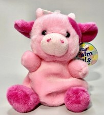 Aurora World Plush - Adorable Palm Pals - BLOSSOM PINK COW 5" 1st Gen