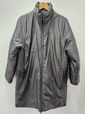 Adidas Longline Padded Coat Womens UK 10 Oversized Fit Grey C12