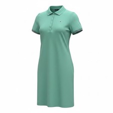 Tommy Hilfiger Plus Size Cotton Puff Sleeve Polo Dress Womens SZ 2XL