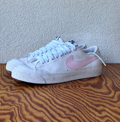 Nike SB Blazer Low XT White/Pink Sneakers - Size US 4.5 / EU 36.5 - Great Condit
