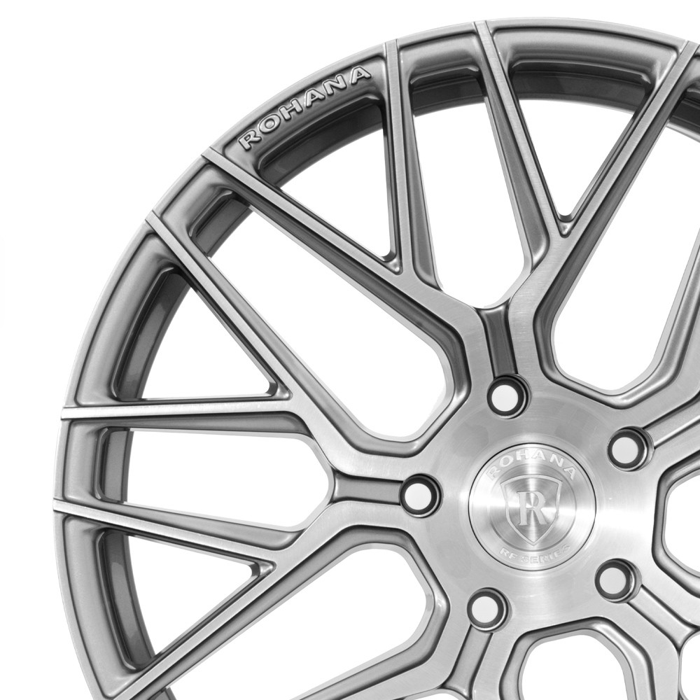 20" ROHANA RFX10 TITANIUM FORGED CONCAVE WHEELS RIMS FITS AUDI R8