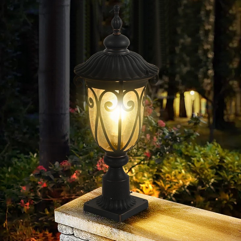Large Outdoor Sconce Lights, 24 Inch Black Outdoor Lanterns Waterproof for Front