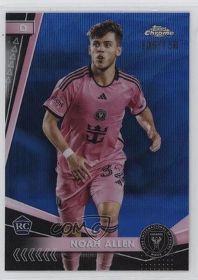 2024 Topps Chrome MLS Blue Wave Refractor 106/150 Noah Allen #154 Rookie RC z3b