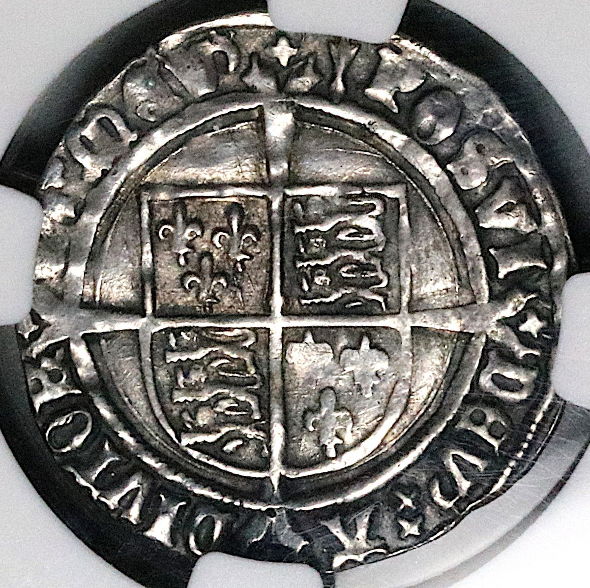 1526 NGC AU 55 England Henry VIII Groat 4 Pence Great Britain Coin