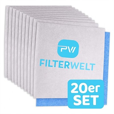 20 Filterwelt  Filtereinsatz passt für Limodor Limot Compact 60/100 F/M   238mm