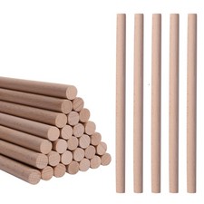 30 Pieces Rhythm Sticks for Kids Bulk 12 Inch Wood Music Lummi Stick Natural ...