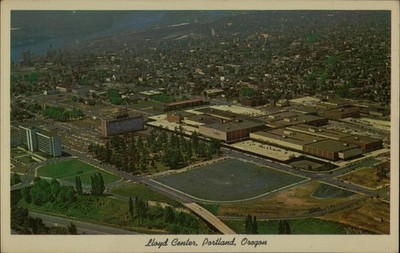 Anderson Sundry Co Lloyd Center Portland Oregon Postcard Vintage Aerial