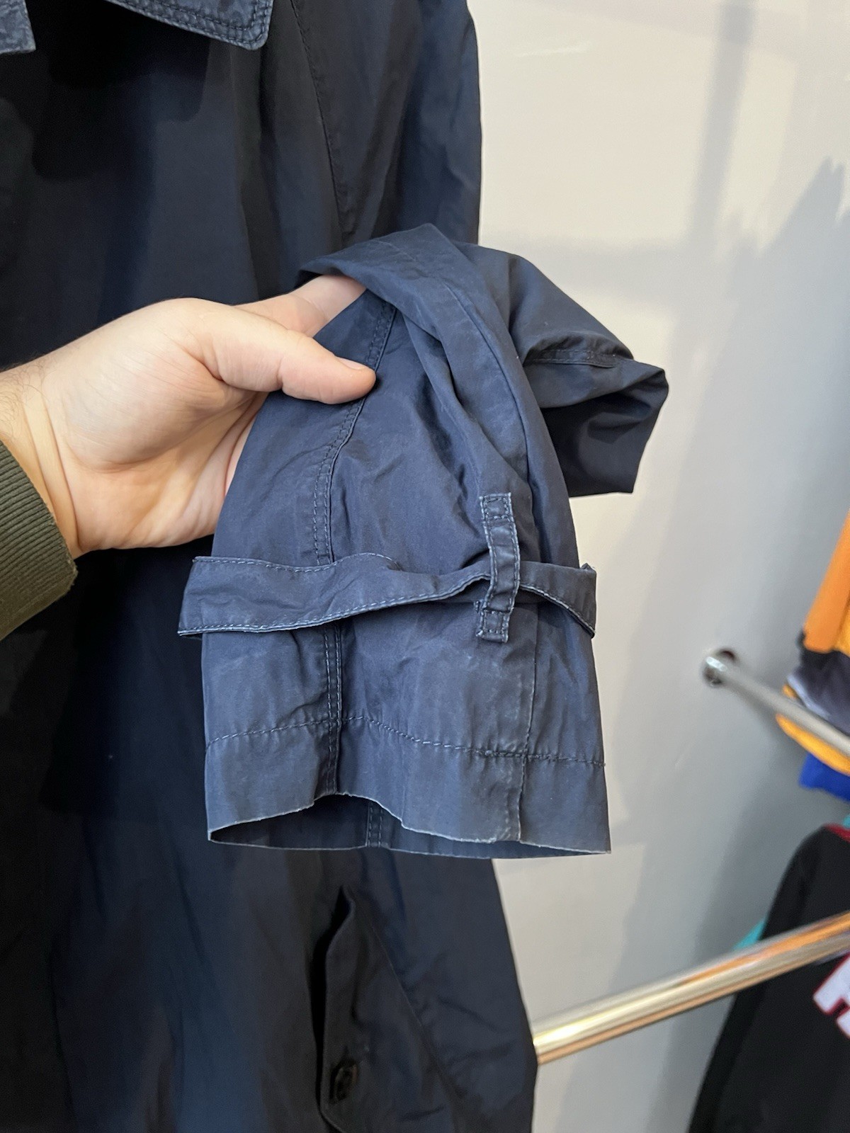 BURBERRY BRIT SOLID WOMEN NAVY BUTTON PATCH POCKE… - image 17