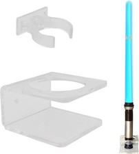 Clear Lightsaber Wall Mount with Hardware
