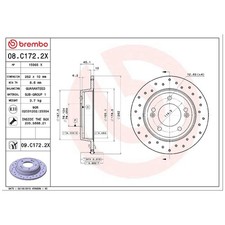 Brembo Bremsscheiben + Beläge hinten S584113X300 584113Y300 | 444980