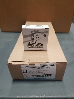 25-PACK THOMAS & BETTS BLACKBURN WR279 WIDE RANGE COMPRESSION CONNECTOR H-TAP