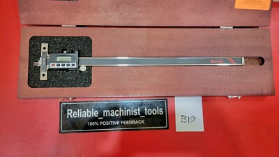 AMERICAN MADE STARRETT  12 inch digital depth gage With Hook 753z-12/300mm(b19)
