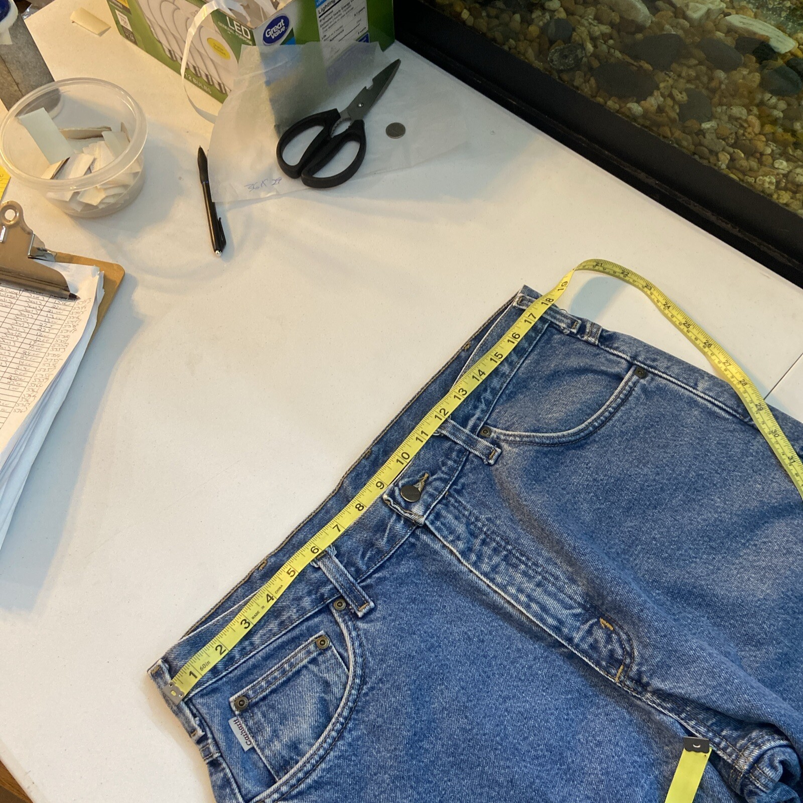 Carhartt Lined Jeans 36x29 Mens Blue thumbnail 6