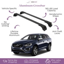 Erkul Roof Rack Cross Bars Fits Volvo Xc60 2009-2017 Fits Flush Rails Black