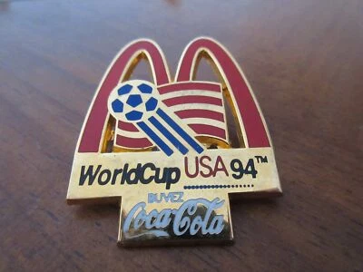 WORLD CUP 1994 USA Coca-Cola McDonalds Pin Fußball WM soccer - Bild 1 von 2