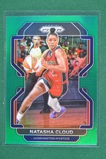 2022 Panini Prizm WNBA Natasha Cloud Green Prizm Washington Mystics #42
