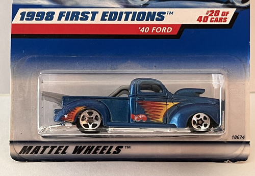 Hot Wheels by Mattel 1998 First Editions 40 Ford #654 in Package - Picture 2 of 8