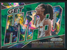 Skylar Diggins-Smith 2022 Panini Prizm WNBA Get Hyped Green Ice Prizm #1
