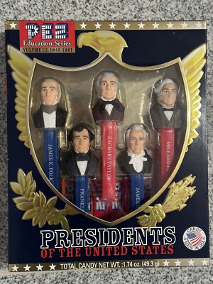PEZ Presidents of the United States  Volume III / 3 1845 - 1861 Education Series