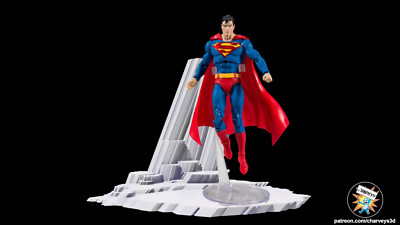 Superman Fortress of Solitude Crystals Reeve Diorama Maßstab 1:6 3D Druck