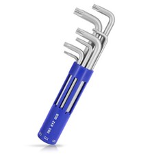 S&R Winkelschl&uuml;sselsatz f&uuml;r Torx-Schrauben 8-tlg. gebohrt TX10-TX50