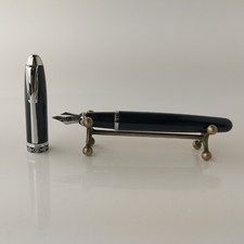 Füllfederhalter Iridium Point Paris schwarz Kunststoff Chromblende #5817