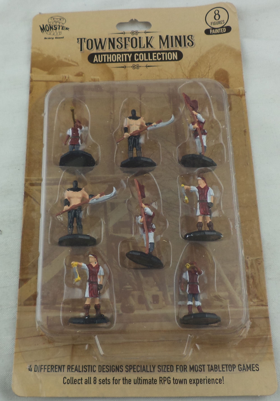 Miniaturas pintadas Monster Townsfolk: colección Autoridad MONMAMPA611 (8 piezas)