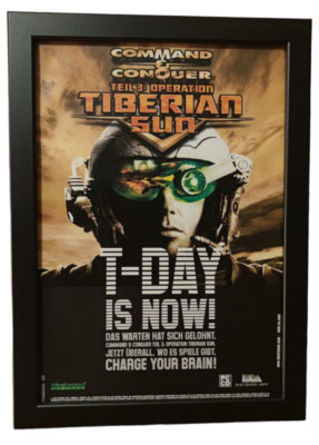   Command & Conquer - Teil 3: Op Werbung, Werbeblatt, Poster, Ad Framed Gerahmt 