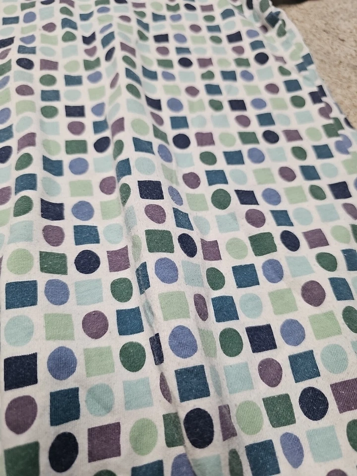 Leon Levin женщин геометрический принт разноцветный короткий рукав 1/4 кнопка... - Изображение 2 из 4