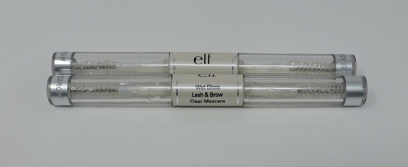 e.l.f. Wet Gloss Lash & Brow Clear Mascara .08 fl oz ELF 2pk
