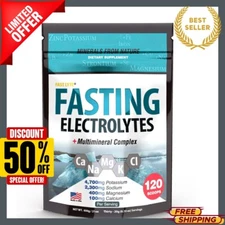 Fasting Electrolyte Supplement Powder | No Sugar Unflavored Raw Electrolytes ...