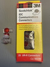 NEW 3M 03720 BOX OF 25 SCOTCHLOK IDC COMMUNICATIONS CONNECTORS UR-R CONNECTORS