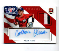 2015 USA Baseball 14U National Team Jerseys Signatures #26 Colton Olasin 27/49
